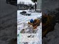 Snow Blocks Access Because Roads Aren’t Cleared Fast #snowremoval #bulldozer #heavyequipment