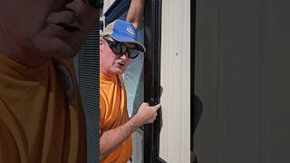 Barndo Tip for Storm/Screen Door. #Barndominiumliving #shorts #screendoor #barndotip #diy