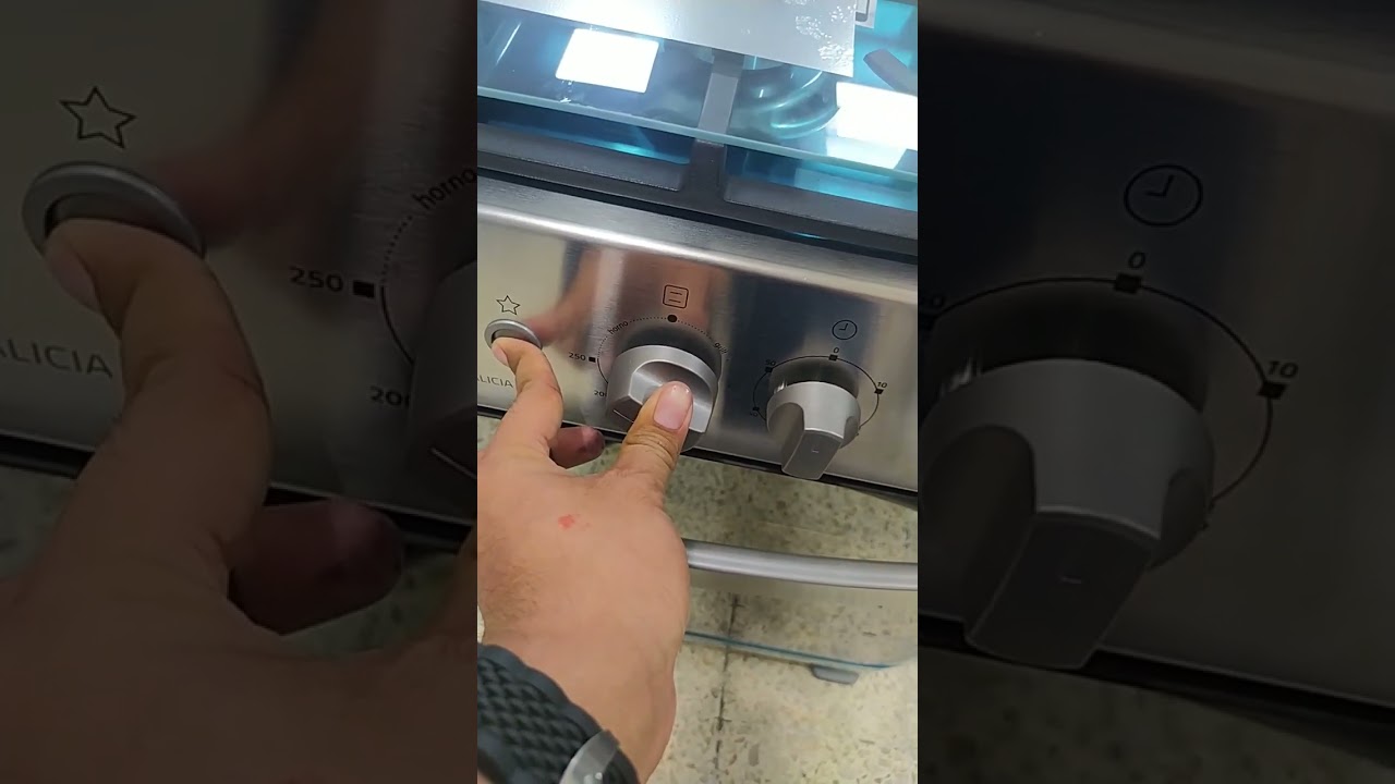 así. se prende el horno con grill