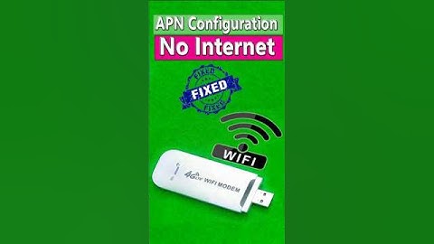 4G lte usb dongle wifi no internet fix, 4G lte wifi modem no internet access solve #shorts #Wifi