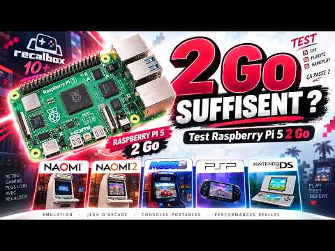 PI5 : 2Go SUFFISENT ?? TEST DU RASPBERRY PI5 2Go (NAOMI, MODEL 3, PSP, NDS...)