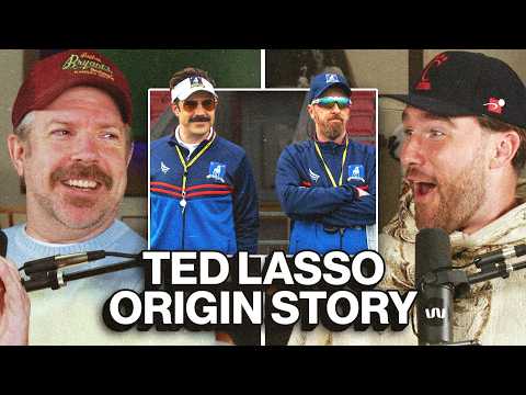 Thumbnail for Jason Sudeikis confesses the REAL inspiration for Ted Lasso to Jason and  Travis