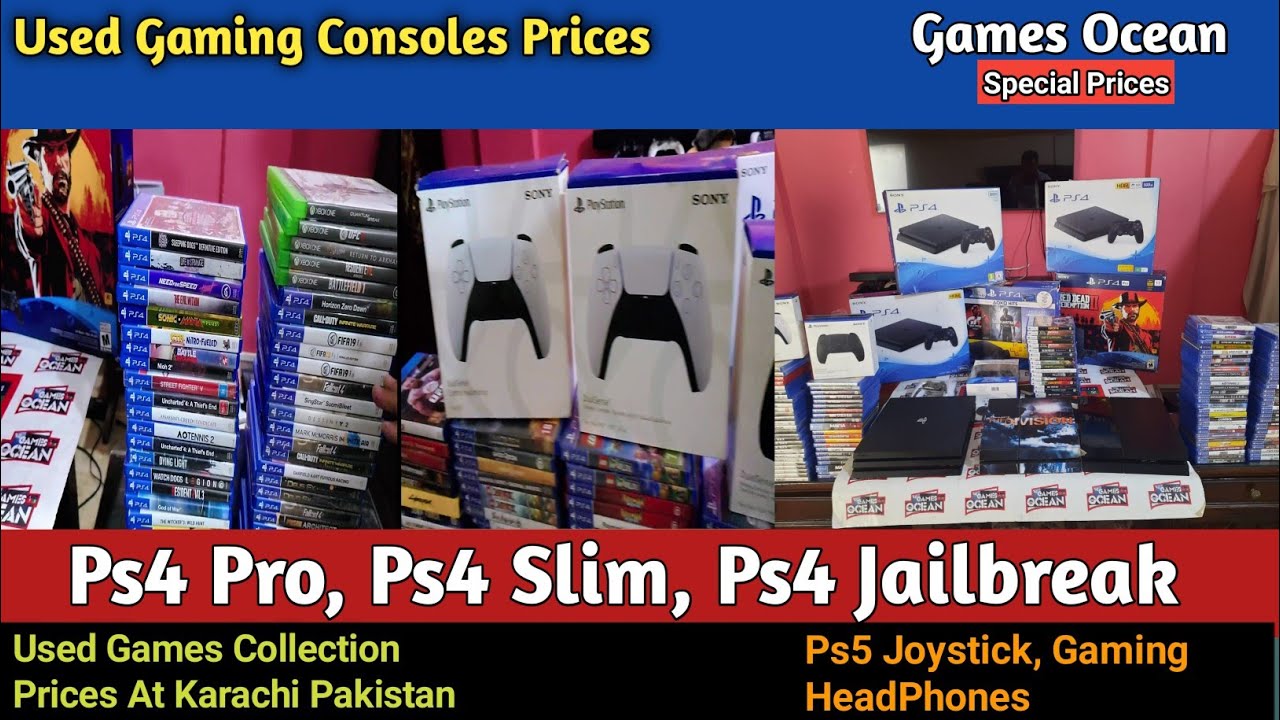 Ps4 Pro, Ps4 Slim, Ps4 Jailbreak Prices 2022 Used Games, Accessories