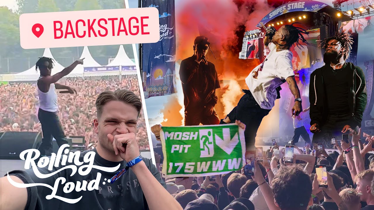 ICH WAR BACKSTAGE!🤩 Rolling Loud Rotterdam😍🇳🇱 (Travis Scott, Lil Uzi Vert etc.) | Jan