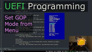 Set GOP Mode With "Scrolling" Menu | UEFI Dev (in C)