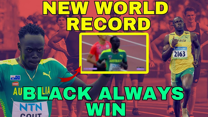 Another Black Man Gout SMASHES Usain Bolt's 16-Year-Old 200m Record!