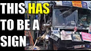 Trump 'Trust Jesus' Bus CRASHES Ahead Of Staten Island Rally