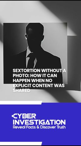 Sextortion Without a Photo: How It Can Happen When No Explicit Content Was Shared