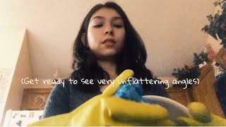 Washing Some Dishes ASMR🧽(Ft. Rubber Dishwashing Gloves)