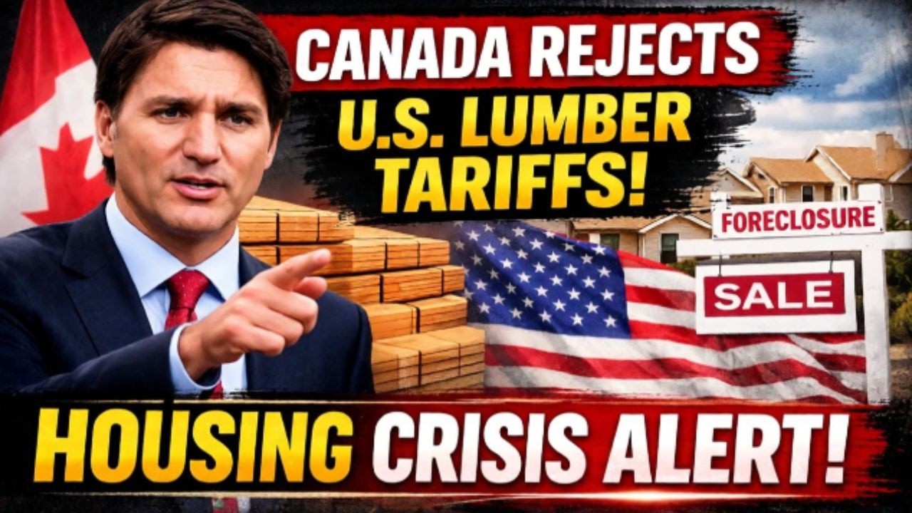 JUST IN: Canada Rejects New U.S. Lumber Tariffs — Housing Market Faces Major Shock