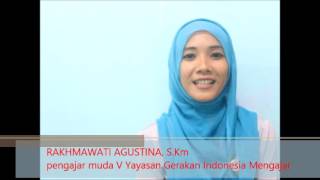 Rakhmawati Agustina, Pengajar Muda V Indonesia Mengajar
