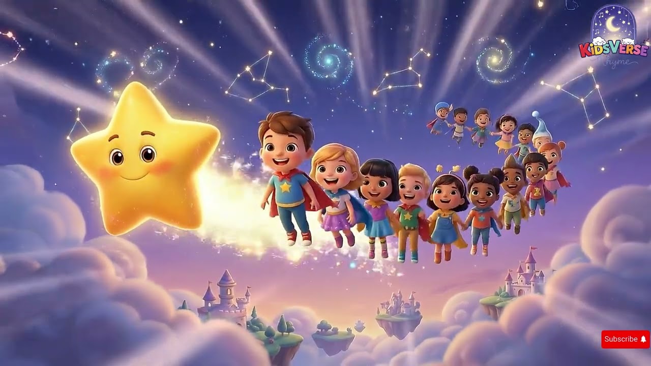 Twinkle Twinkle Little Star 🌟 Sing Along Kids Song | Lullaby & Bedtime Nursery Rhyme