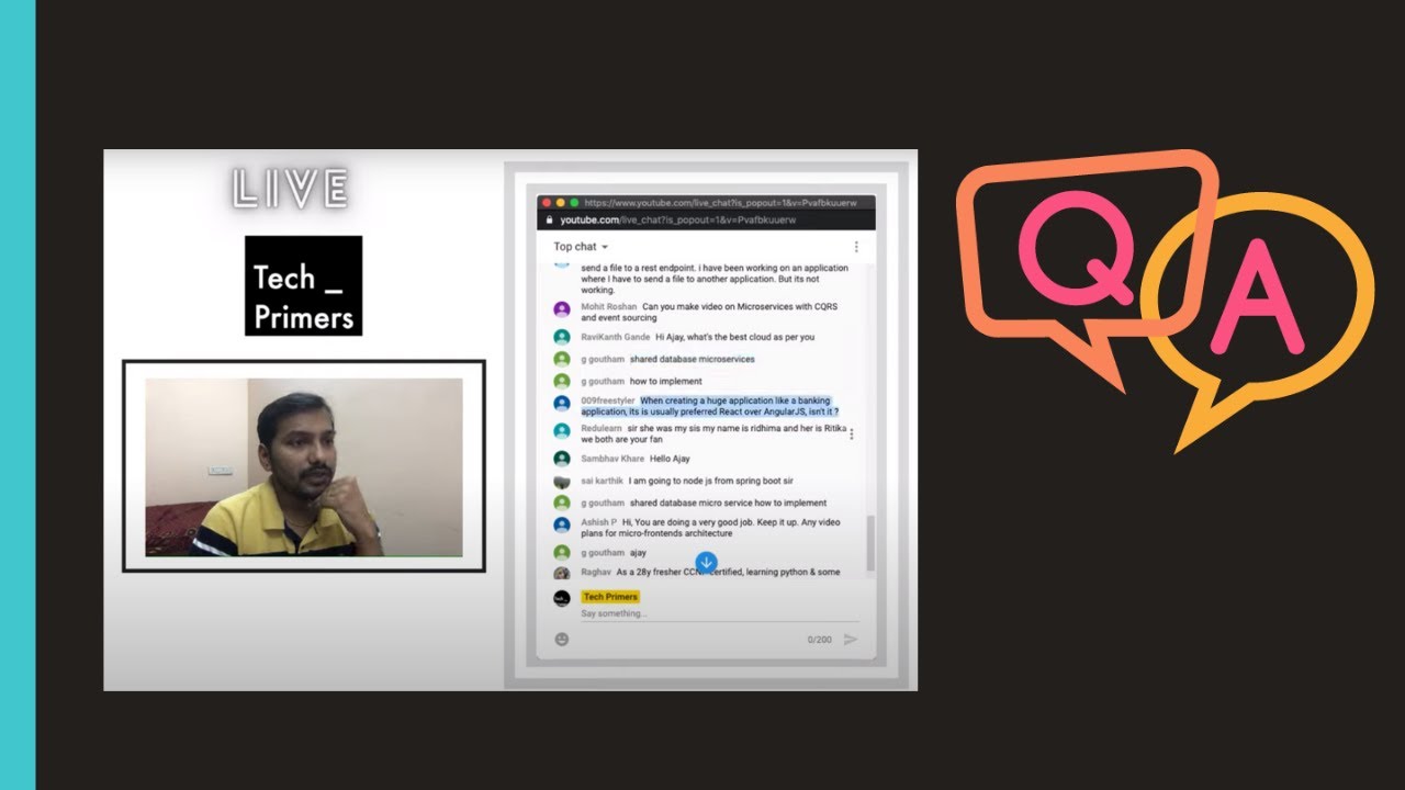 Live Q&A | #AskTechPrimers August 2020 | Tech Primers - YouTube