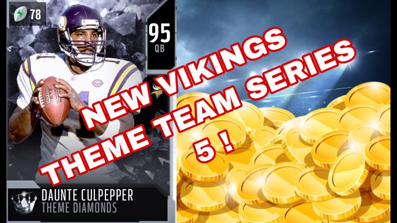 VIKINGS THEME TEAM ! ADDING NEW CULPEPPER TO THE TEAM ! UPGRADING NEW A.P POWER UP CARD! MADDEN 20!!
