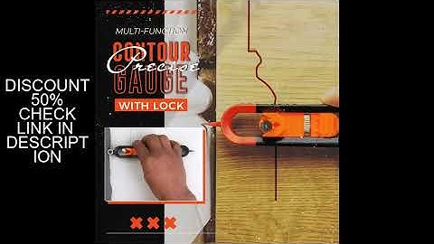 Profile Scribing Ruler Contour Gauge with Lock - Precise Scribe Tool Woodworking Edge Corner Measuri