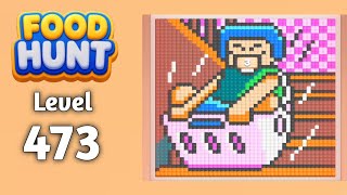 Food Hunt Pixel puzzle level 473 walkthrough solution gameplay 
