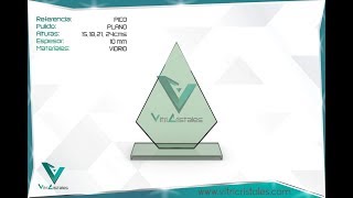 Placa de Reconocimiento en Vidrio Ref. PICO - https://vitricristales.com