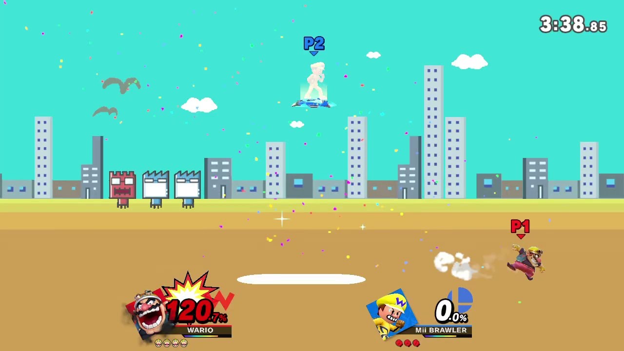 Mario Battle - Wario vs Baby Wario 