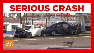 Crash closes major intersection in Glendale