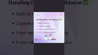 Day-18  Handling Forms with Validation #shorts #youtubeshorts #viralshorts #viralvideo #trending