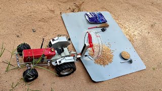 DIY tractor PTO fan wheat cleaning machine mini Science project ||@koshish all time