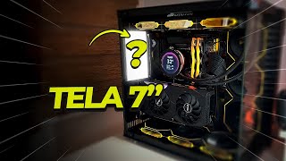 Coloquei uma TELA de 7" DENTRO no meu PC GAMER! Será que DEU RUIM?