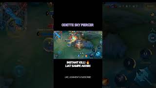 ODETTE SKY PIERCER🔥 INSTANT KILL! #mlbbindonesia #mlbbshorts #mobilelegends #gamers #mlbbhighlights