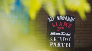 Liam's 3rd Birthday Party - Train Theme - Photobooth Slideshow