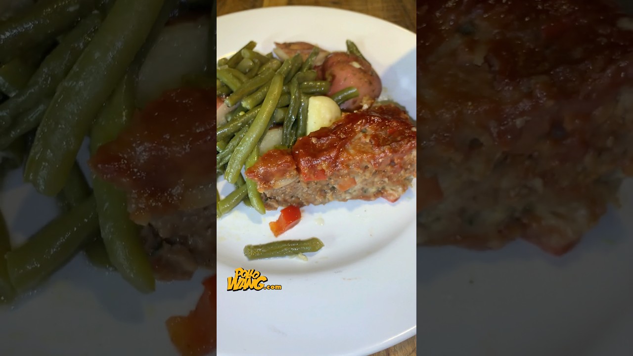 Mammah! I decided to eat more vegetables so I made a Meatless Loaf and Green Beans with Red Potatoes