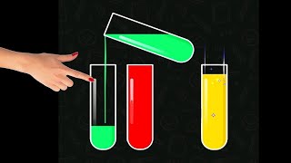Water Color Sort Level 45 Walkthrough Solution ios Android [LIZARD GAMING]