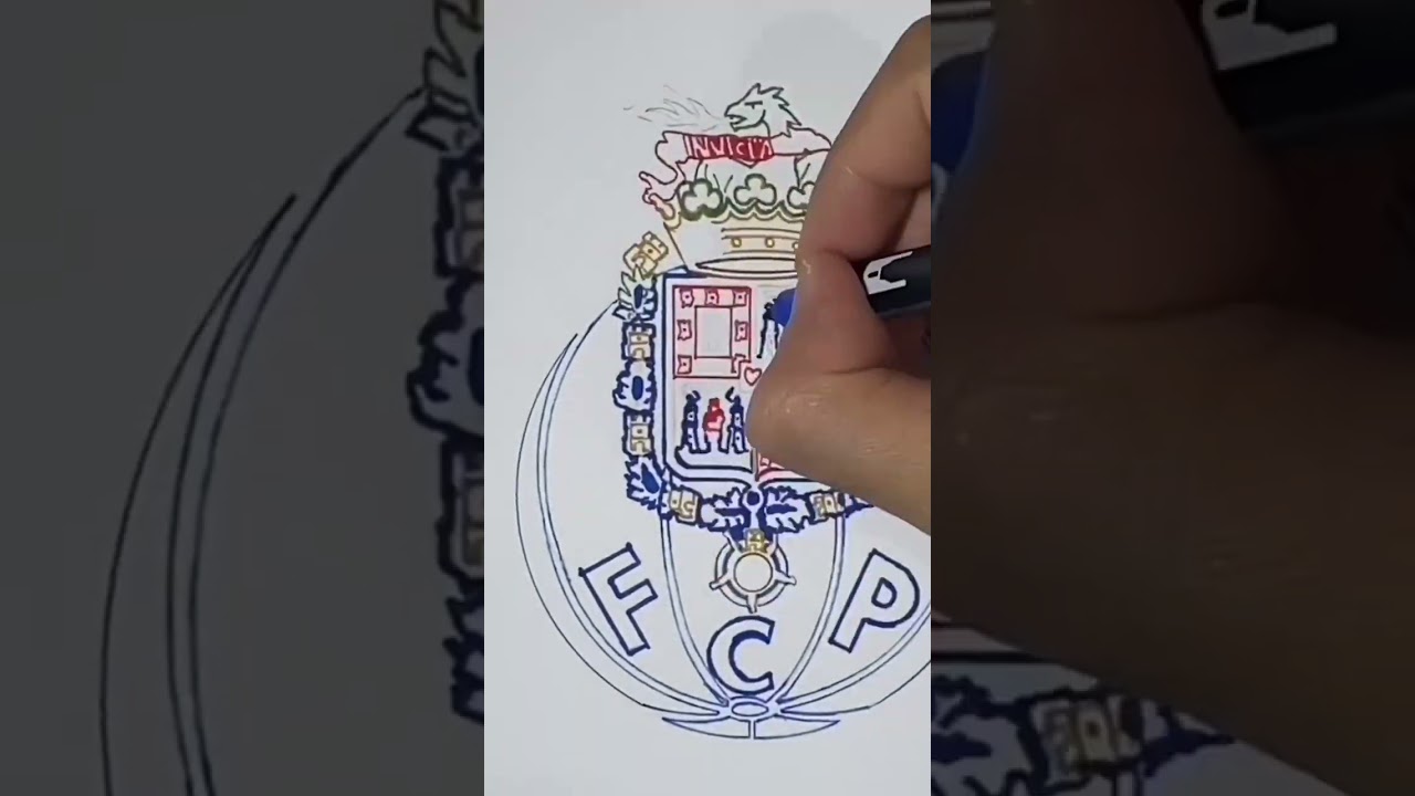Drawing FC Porto Logo 
