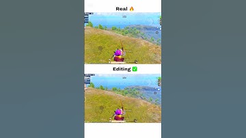 Difference in real ✅ and editing🔥#pubgmobile #bgmi #trending #shorts
