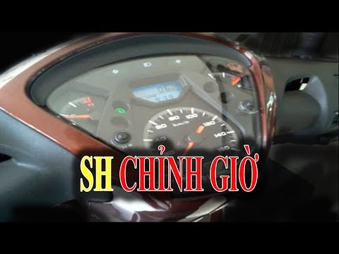 Video Hướng dẫn cách chỉnh giờ đồng hồ xe Honda SH việt | NVK - youtube