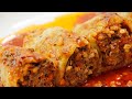 Paprike punjene mesom - Zapečene u rerni - Recept 4K