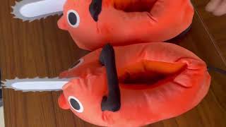 Pochita 3D Plush Slippers 🎁 screenshot 2