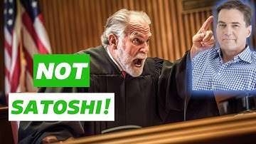 Judge rules that Craig Wright is NOT Satoshi Nakamoto!