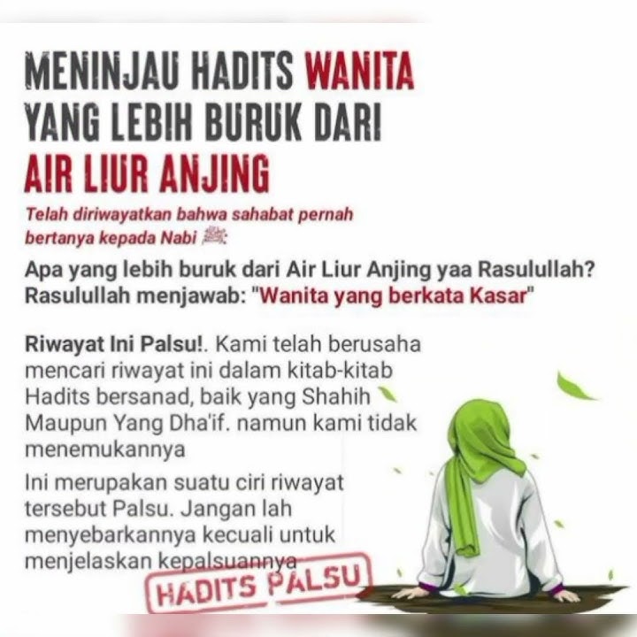 (Hadits Palsu) Wanita yang lebih buruk dari air liur Anjing #feedshorts #shortvideo #shorts