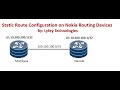 Nokia Lab Simulations Part 7: How to configure Static Routes on Nokia Routing Devices