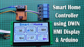 Smart Home using DWIN HMI Smart Display and Arduino