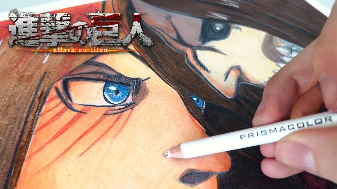 SNK - DESSIN EREN JAEGER / TITAN ASSAILLANT - SAISON 4 ATTAQUE DES