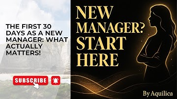 30 Day Roadmap for New Managers