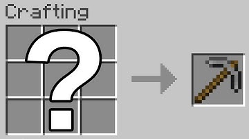 How To Make A Stone Pickaxe In Minecraft