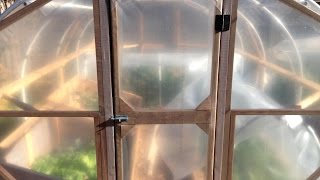 How I Built Our DIY Hoop House (Greenhouse), pt. 2: Door & Plastic Cover