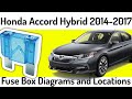 (2014-2017) Honda Accord Hybrid Fuse Box Diagrams and Fuse Panel Locations✅