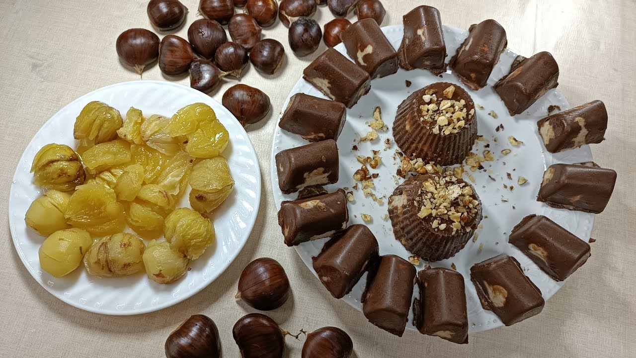 EVDE EN KOLAY KESTANE ŞEKERİ NASIL YAPILIR 🍬 ÇİKOLATALISINI DENEDİNİZMİ?  🍫 BAYILACAKSINIZ
