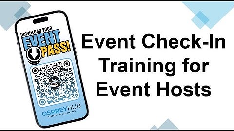 Event Check-In Training for Event Hosts