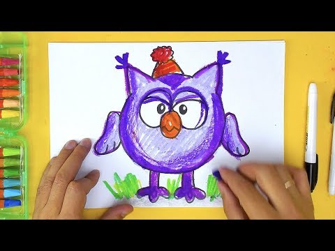 Смешарики РыбаКит. Как нарисовать СОВУНЬЮ из Мультика