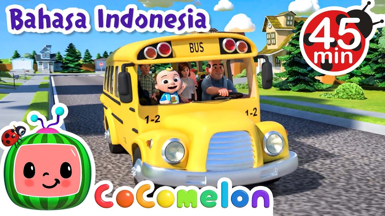 Roda di Bis  CoComelon Bahasa Indonesia   Lagu Anak Anak