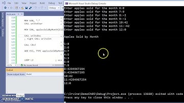 CSIT 256 Irvine Ch 5 Part 3 of Demo load an array and write a procedure
