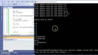 CSIT 256 Irvine Ch 5 Part 3 of Demo load an array and write a procedure